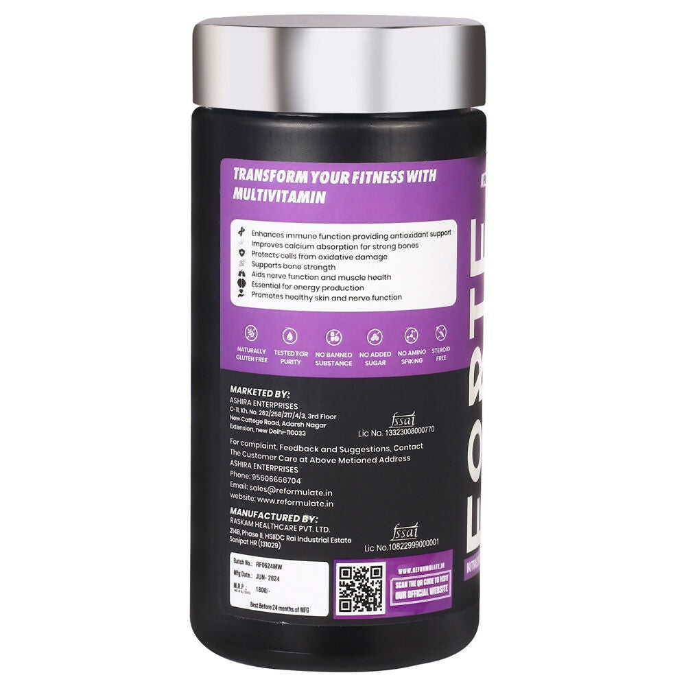 Reformulate Forte Fem Multivitamin I Boosts Energy & Mood I Supports Immunity Tablets