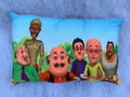 Unique Fashion Microfibre Filled Cushion For Kids - Motu Patlu Team