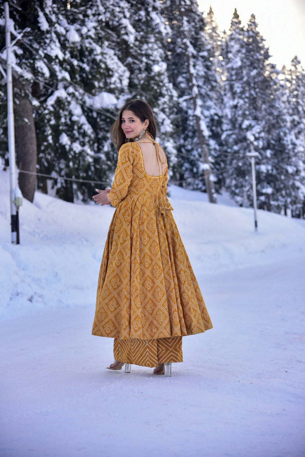 Jyoti Fashion Women's Mustard Cotton Silk Heavy Digital Printed Kurta Plazo Set