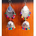 MS Fashion India Muskan Fancy Oxidized Multi color Beaded Earrings