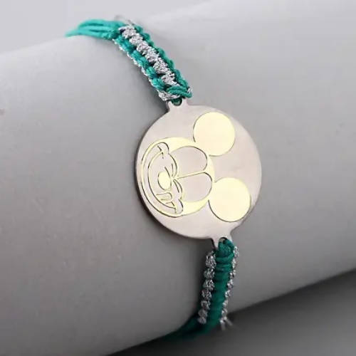 Cute Mickey Metal Rakhi & Dairy Milk Chocolates