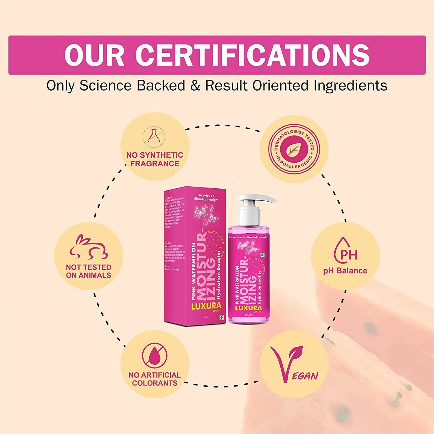 Luxura Prima watermelon moisturizer