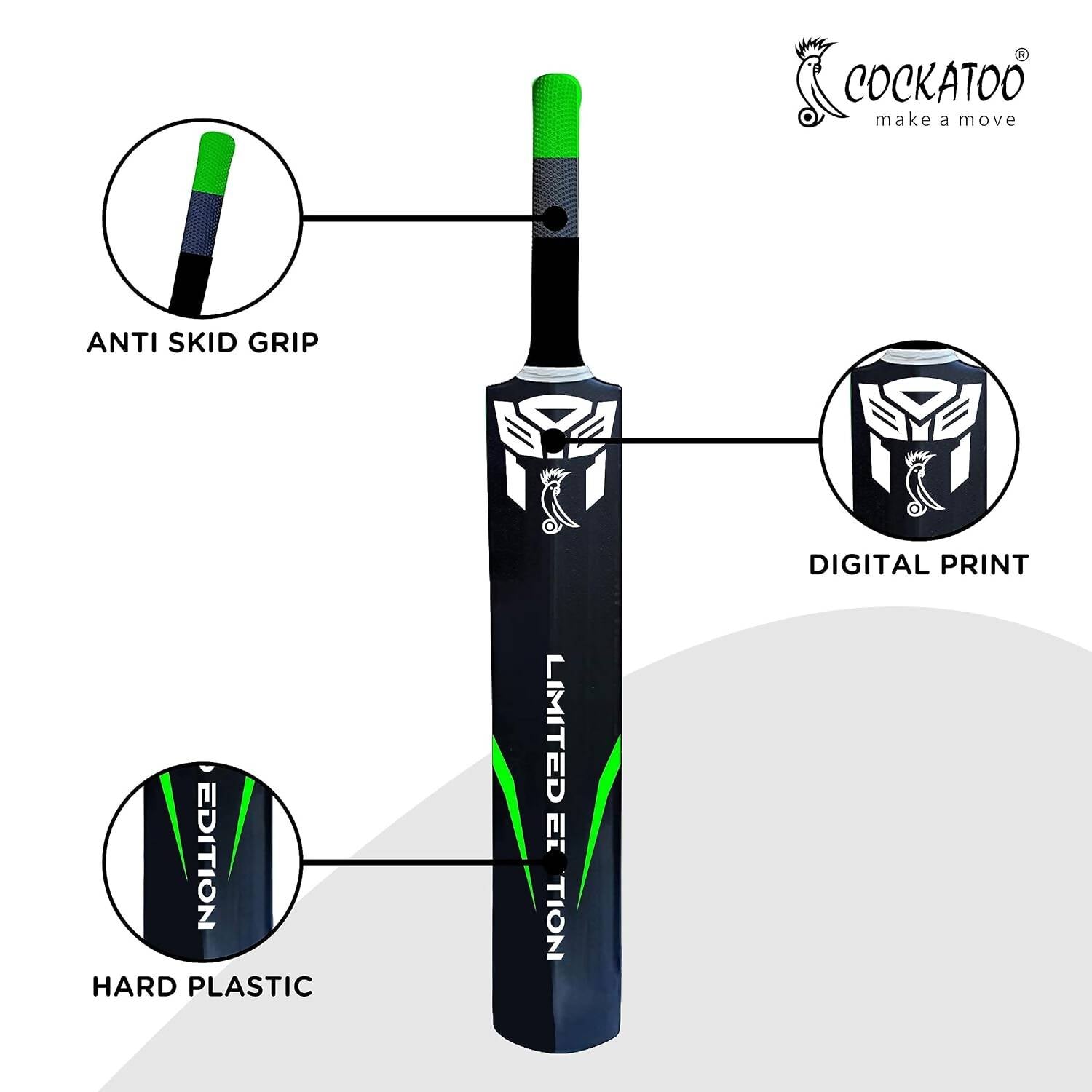 Cockatoo Destructor Plastic Cricket Bat