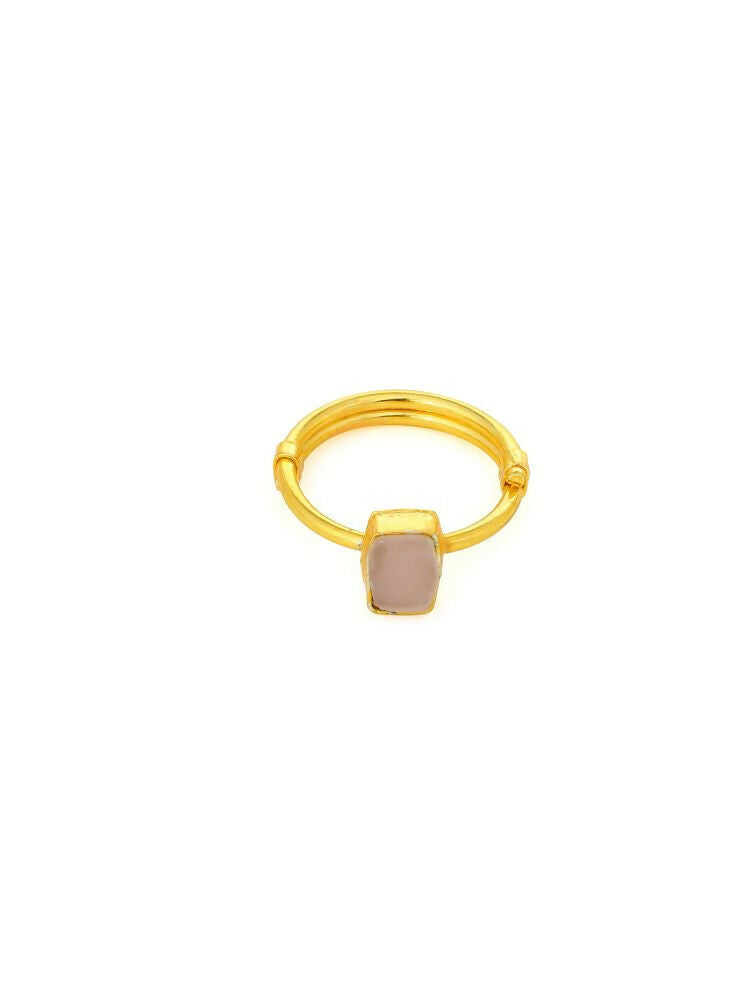 Natural Stone Pink Ring - Ruby Raang