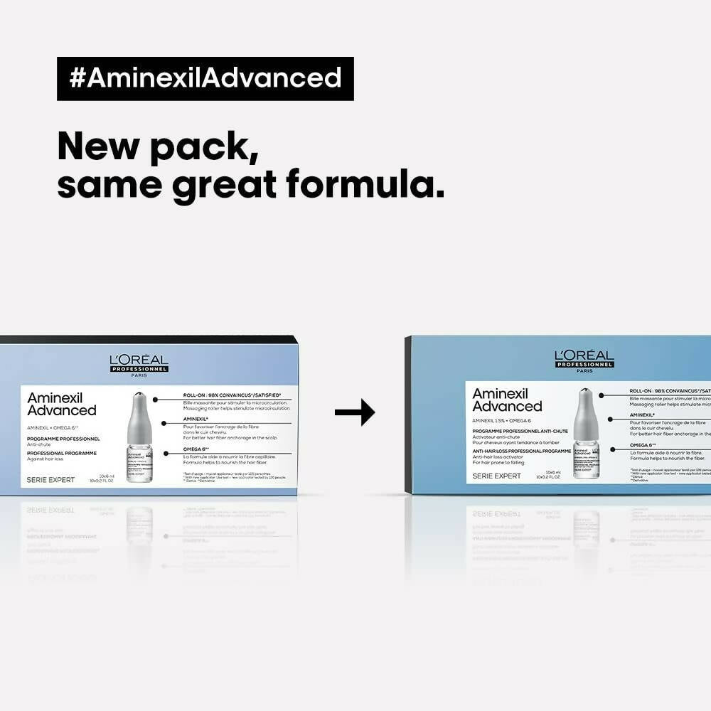 L'Oreal Paris Professionnel Scalp Advanced Anti-Hair Loss Activator Programme & Aminexil Advanced & With Omega 6