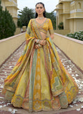 Vegaa Fashion Multicolor Silk Embroidered & Hand Work Wedding Wear Lehenga Choli