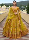 Vegaa Fashion Multicolor Silk Embroidered & Hand Work Wedding Wear Lehenga Choli