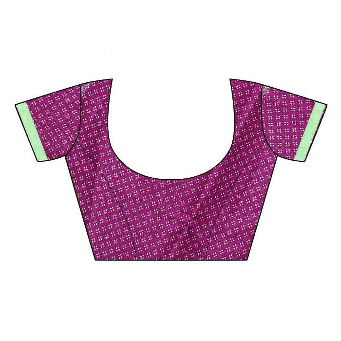 Vamika Purple Mirror Work With Jhalar Khadi Silk Saree (AASHI PURPLE)