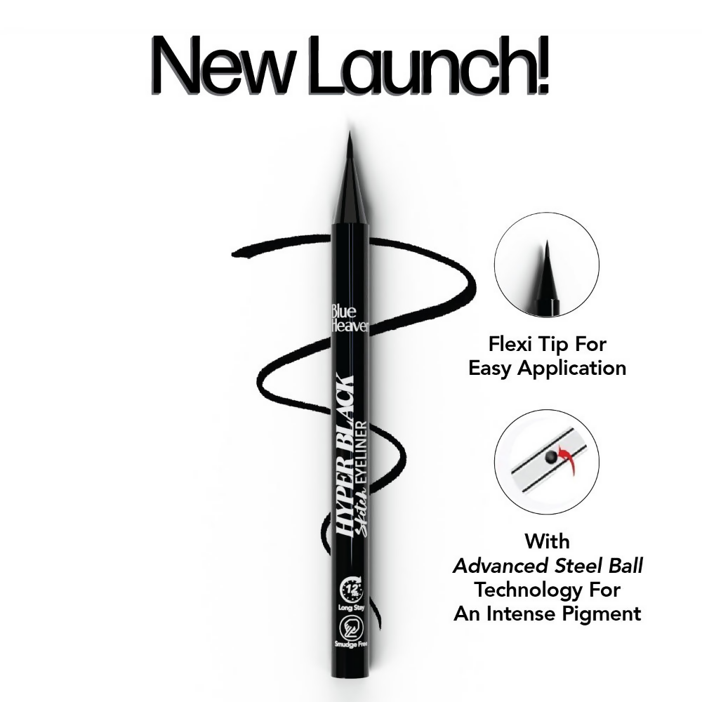 Blue Heaven Hyper Black Sketch Eyeliner Pen