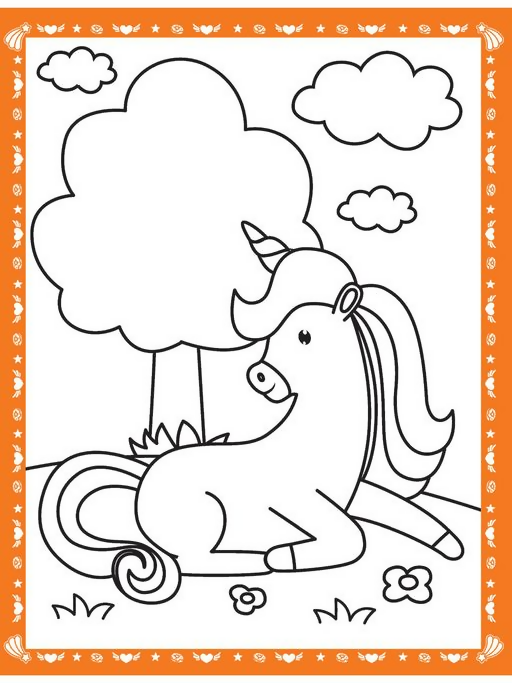 Dreamland Publications Unicorn Neon Colour & Sticker Dots Book Over 500 Stickers Book For Kids
