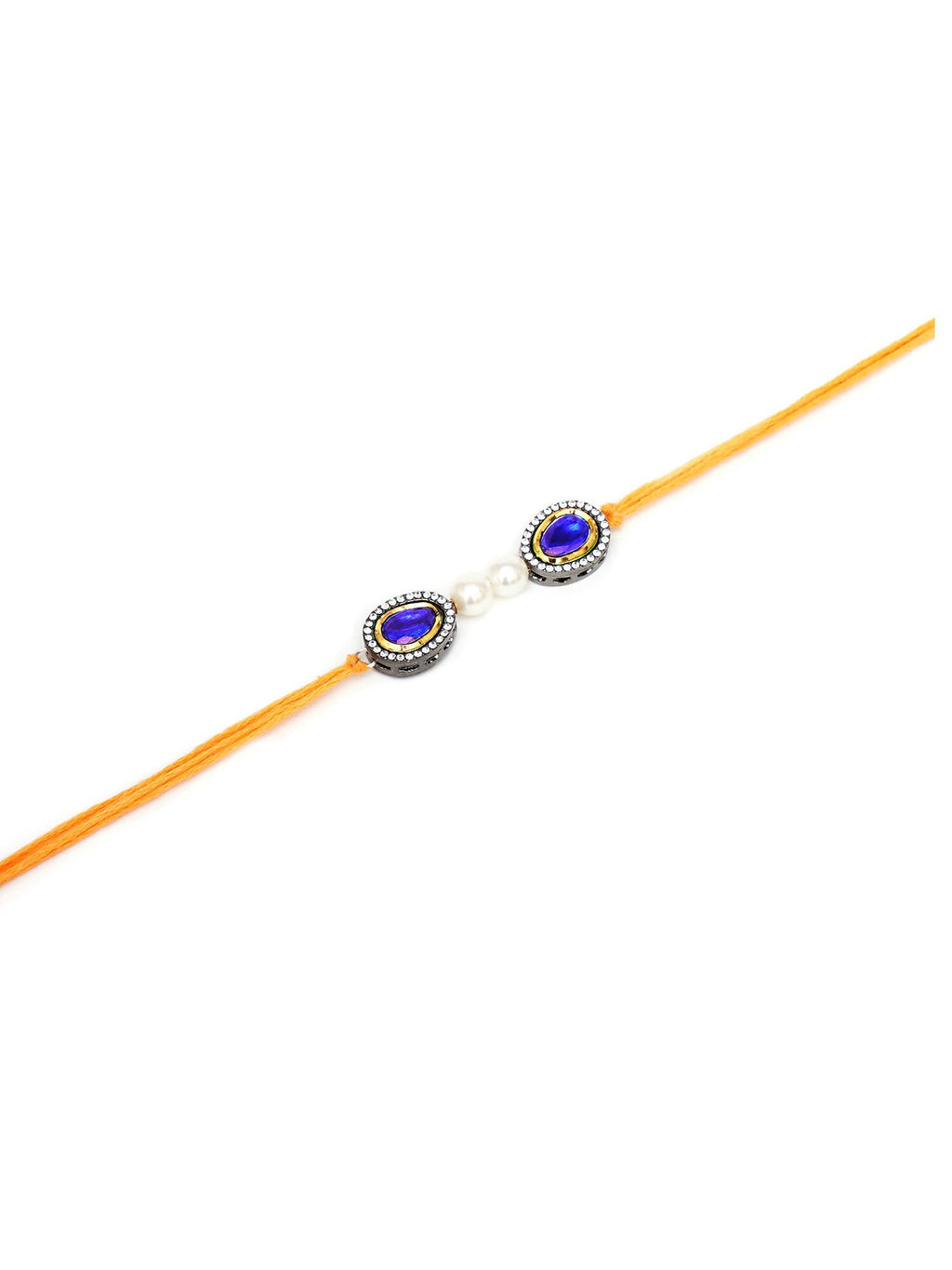Designer kundan Rakhi - Ruby Raang