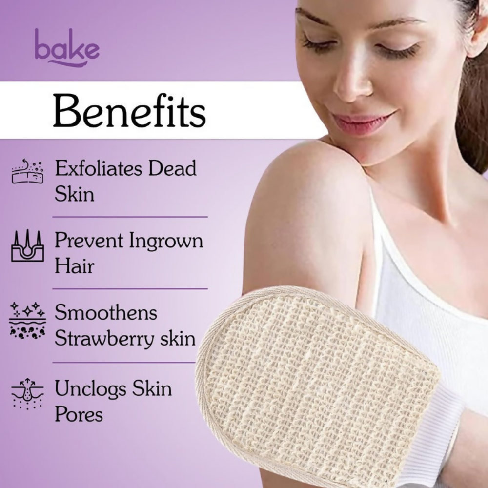Bake Exfoliating Bath Glove with Ramie plant Fibre