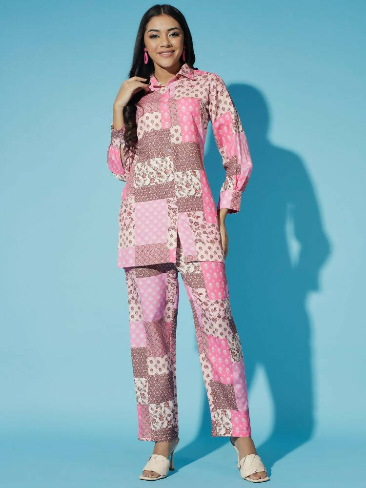 Myshka Women Multi - Printed Bling & Sparkly Co-Ords