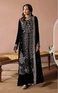 Anaita Black Velvet Suit with Embroidery Sequence Work