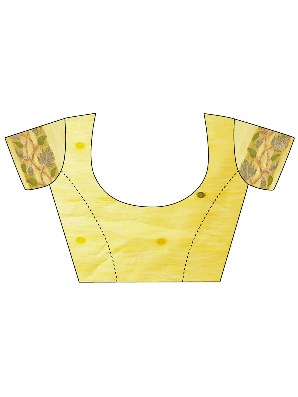 Shree Shyam Fashion Linen Cotton Yellow Saree