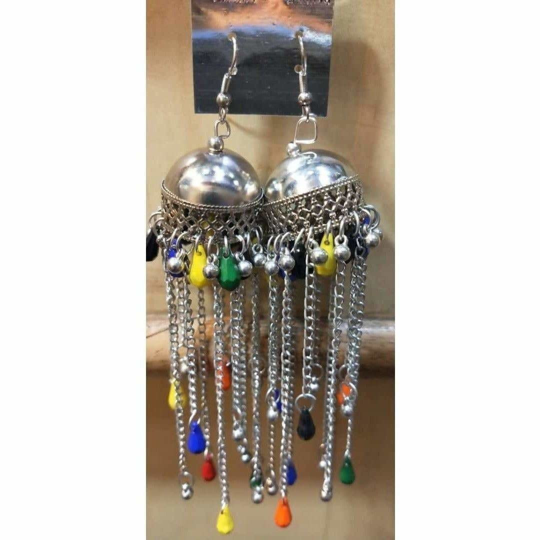 MS Fashion India Jaipur Long Chain Jhumki Earrings