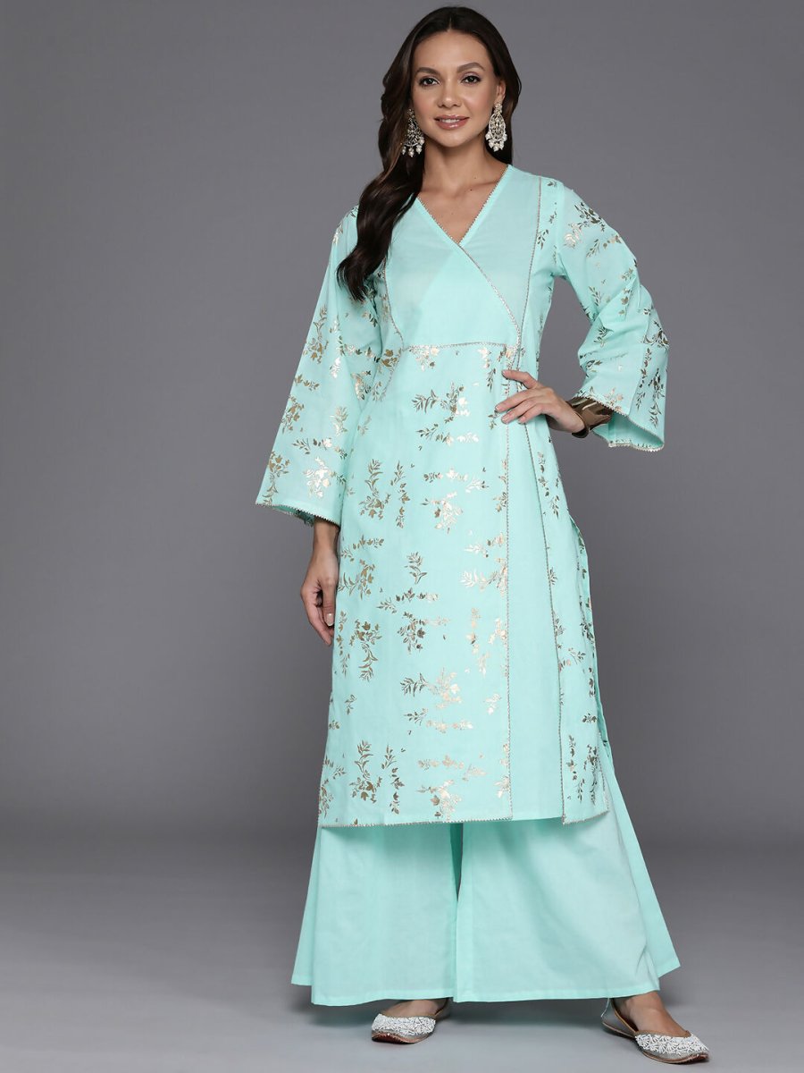 Ahalyaa Women's Traditional wear Kurta Set - Summer Blue