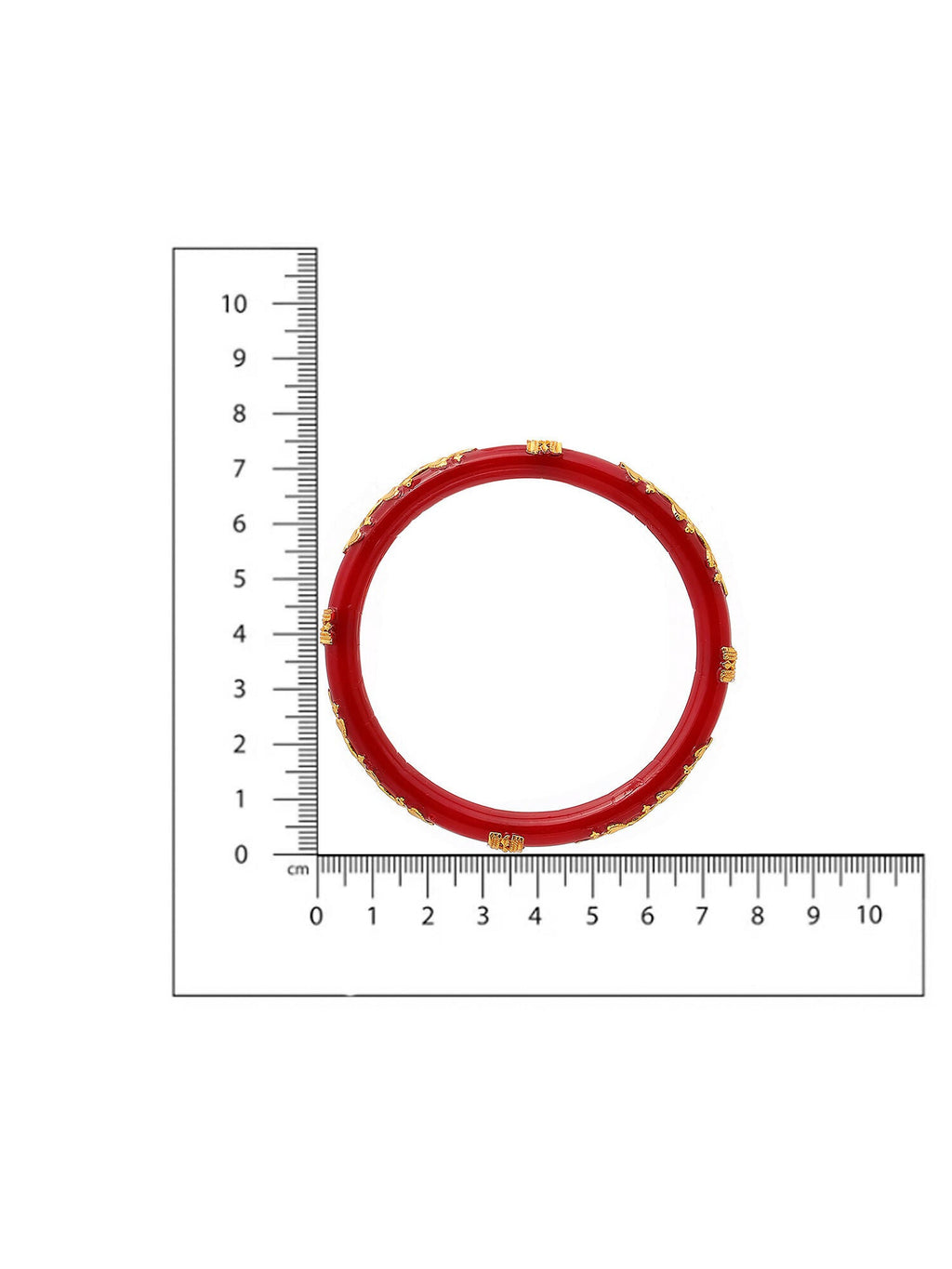 Ruby Raang Red Traditional Bangle