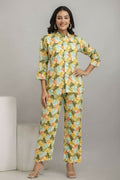 Alvano Women's Floral Printed Cotton Multicolour Co-Ord Set