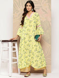 Ahalyaa Women's Traditional wear Kurta - Yellow