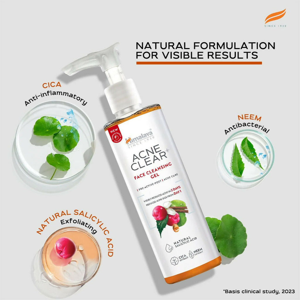 Himalaya Herbals Acne Clear+ Face Cleansing Gel