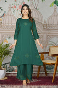 Festive Wear Ethnic Pure gaji silk with pocket inside kurti Rama Stitched Suit - Pihu
