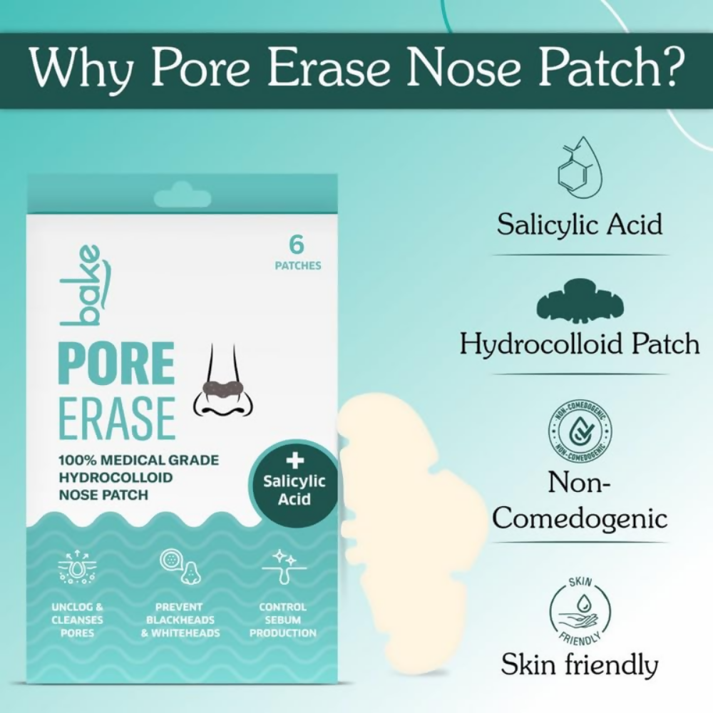 Bake 2% Salicylic Acid Pore Erase Nose Strips - Pore Erase Combo