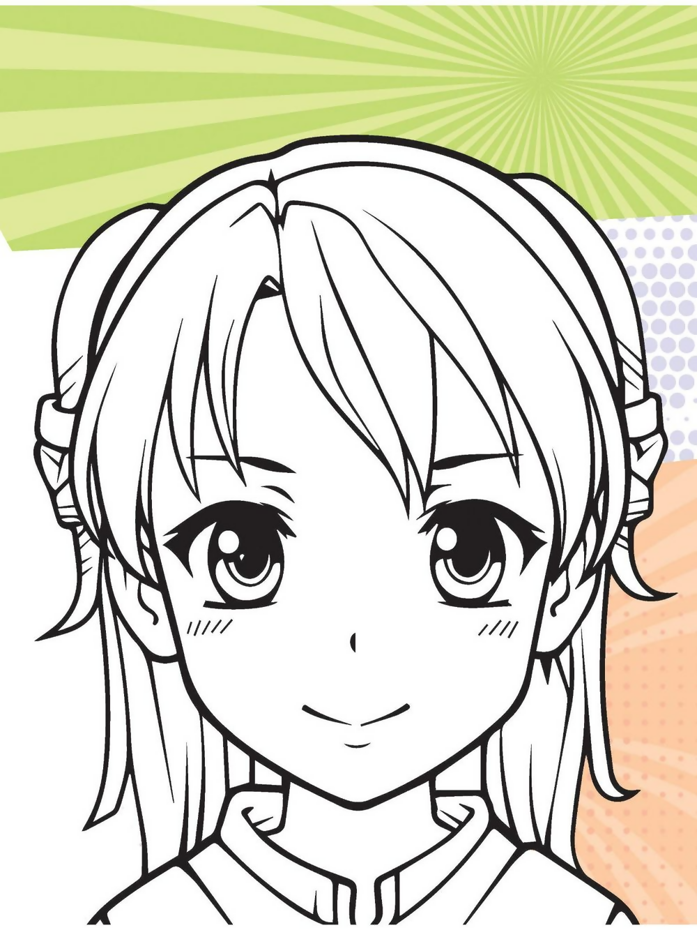 Dreamland Publications Colour Your Own Manga Book 2 With Free Manga Colouring Poster For Kids