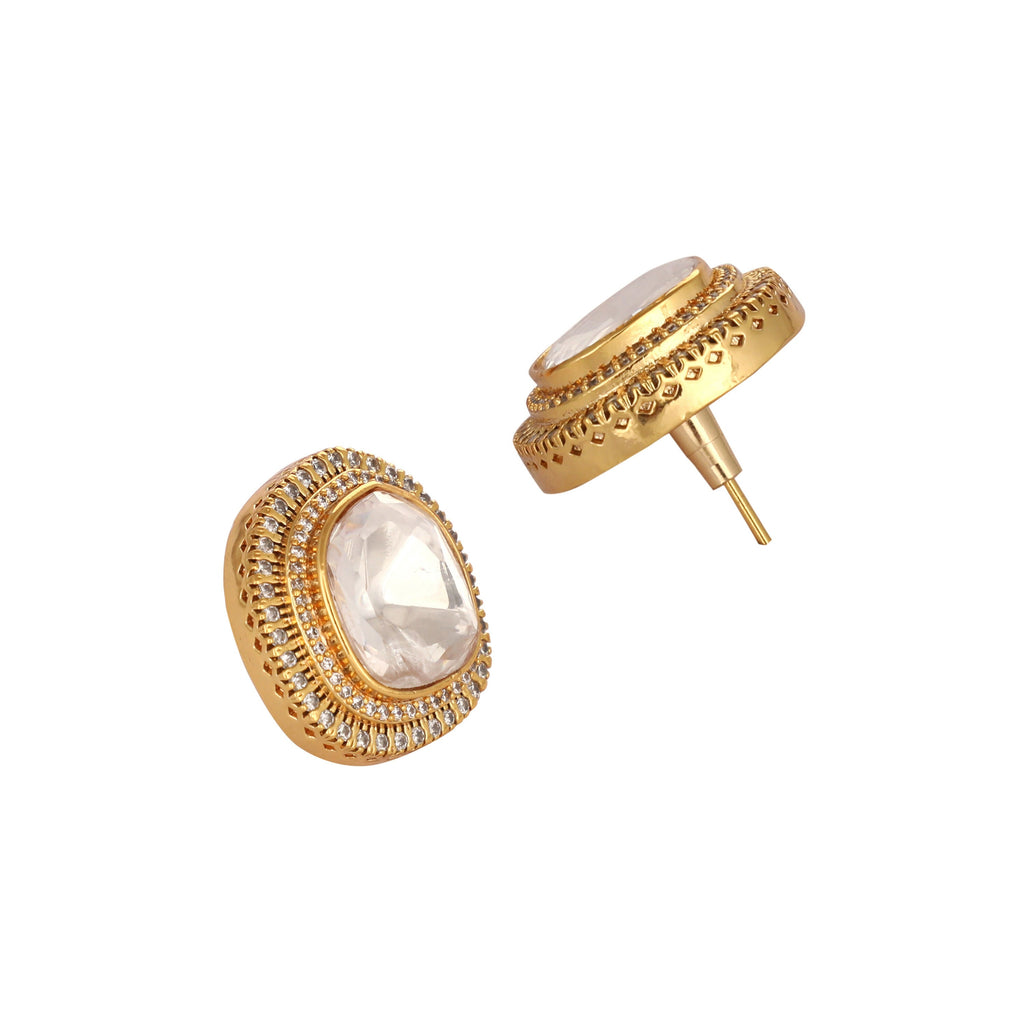 Nuyug Golden Spark Anti Tarnish studs