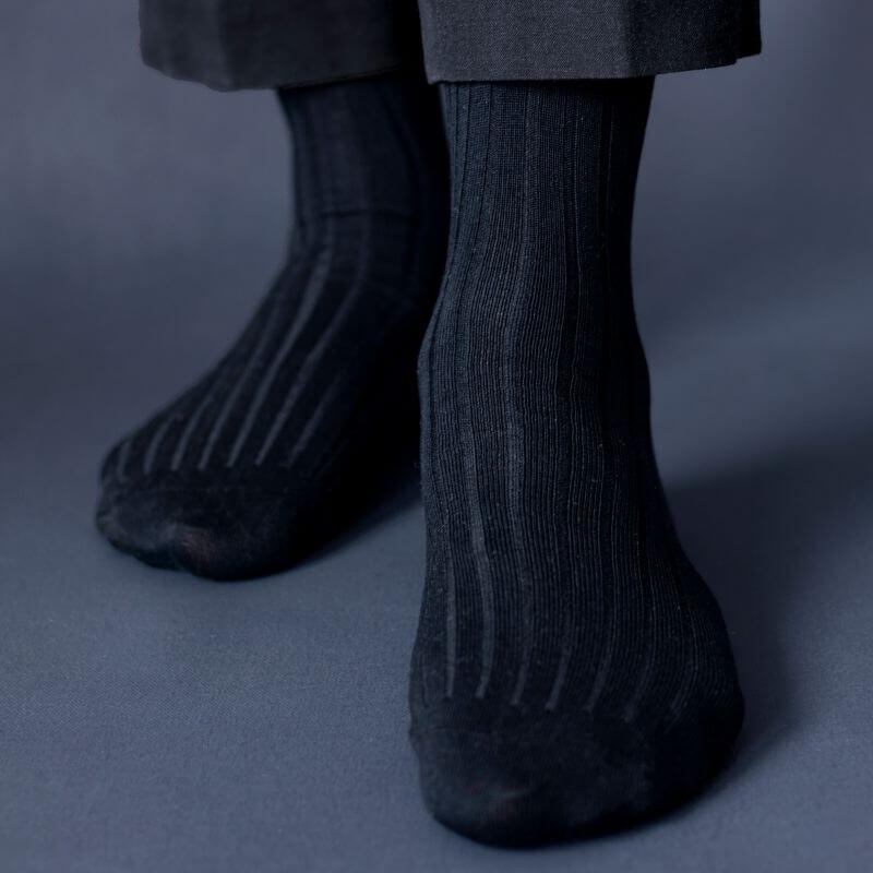 Socksoho Luxury Men Socks Bossy Black