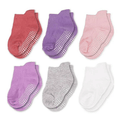 AHC Baby Socks Anti Slip Anti Skid Soft Cotton Blended Ankle length Socks With Grip
