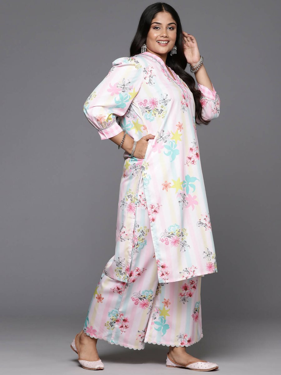 Ahalyaa Women's Traditional wear Kurta Set - Pink