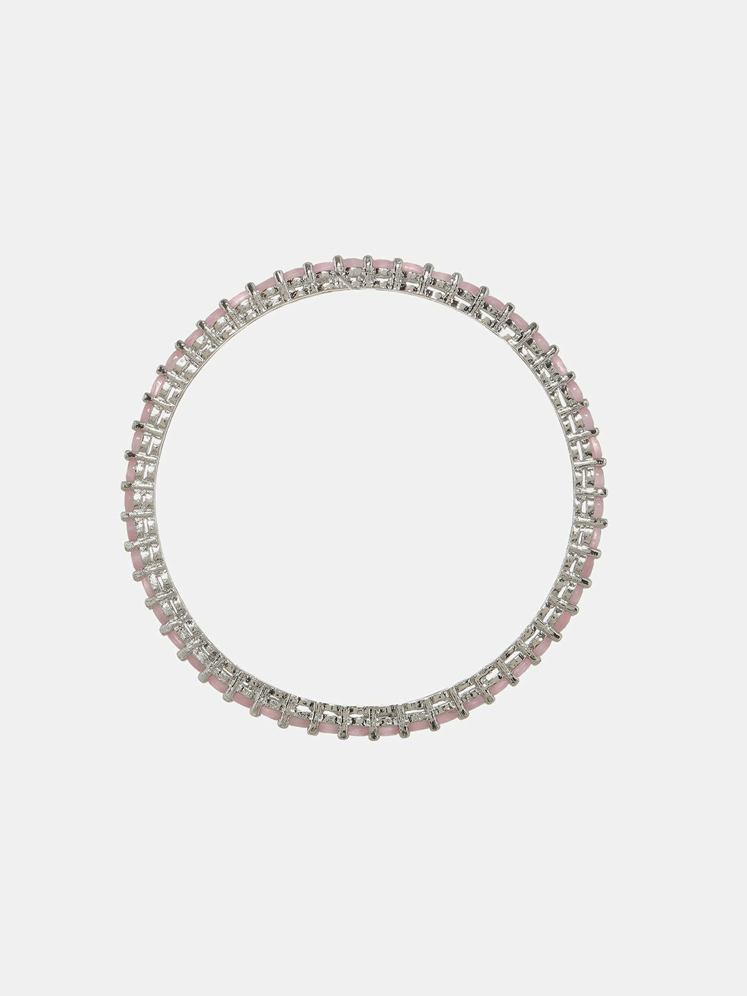Pink Stone Bangle- Ruby Raang