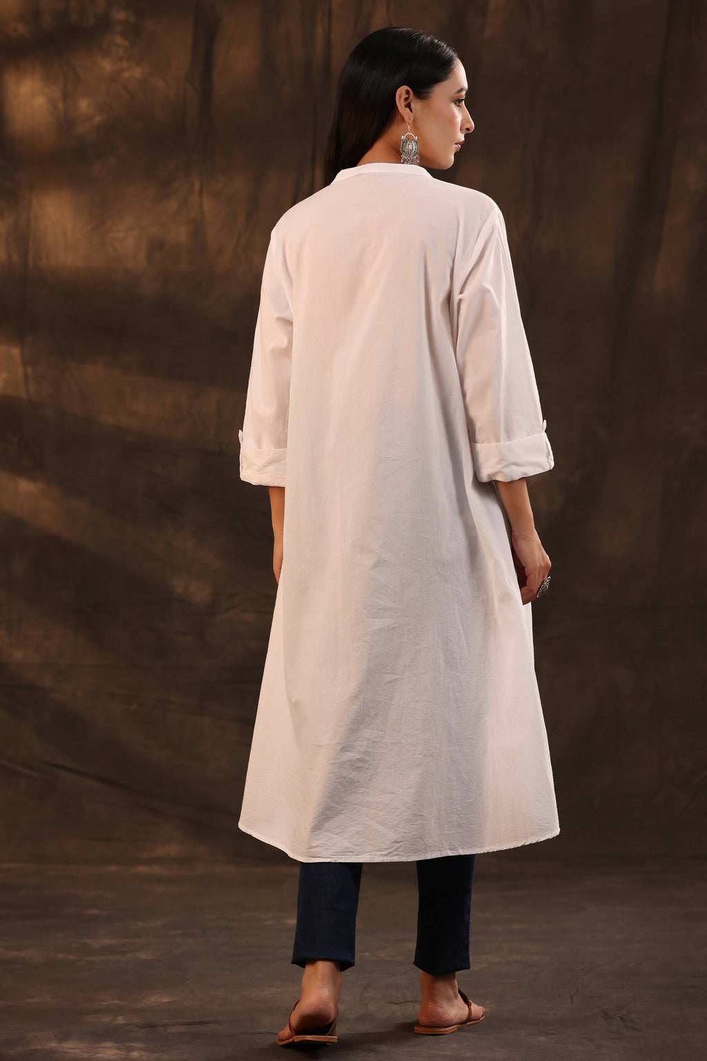 Juniper Women's White Cambric High-Low Tunic