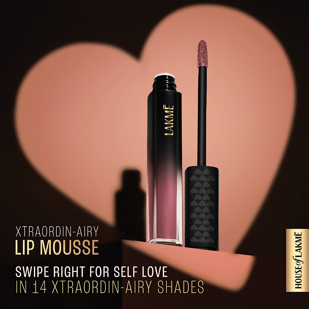 Lakme Xtraordin-Airy Velvet Matte Lip Mousse - Date Night Pink