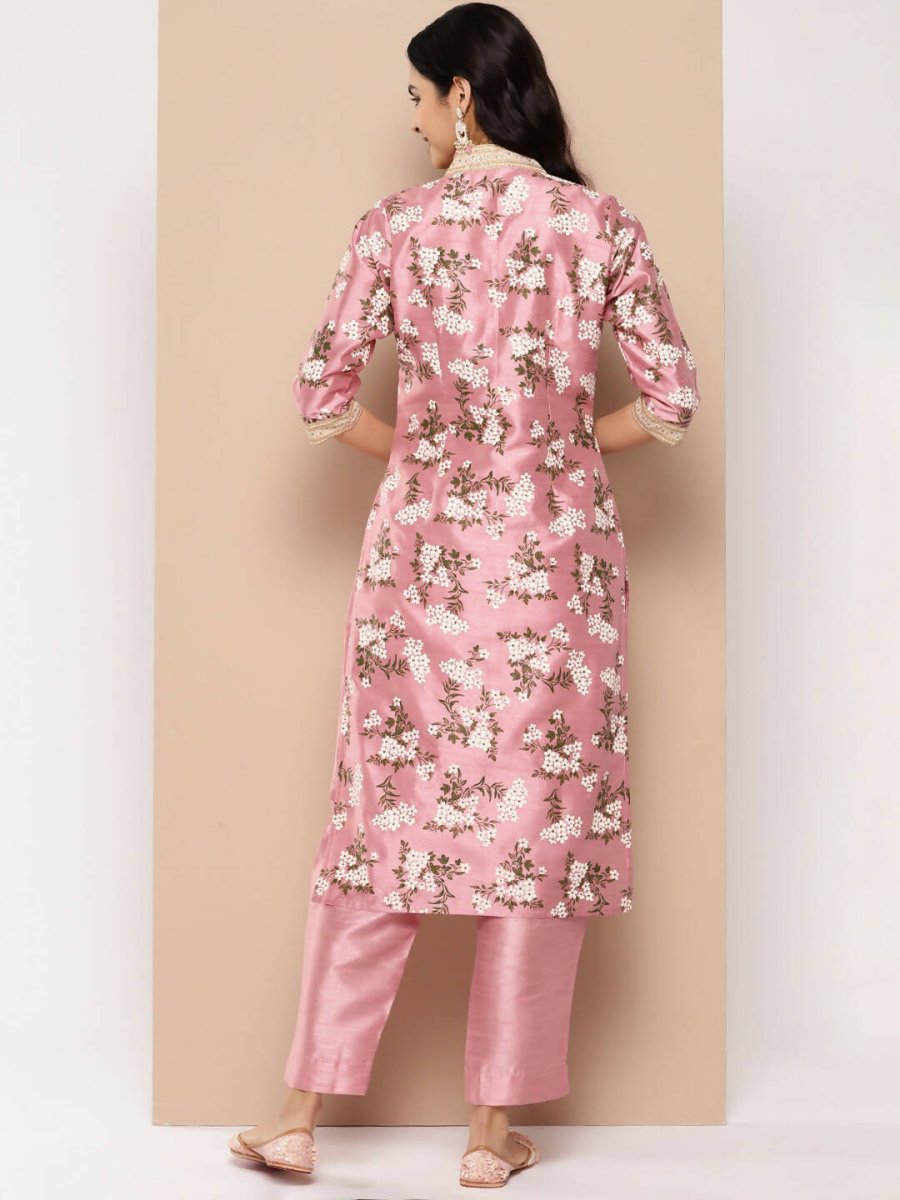 Ahalyaa Women's Traditional wear Kurta Set - Pink