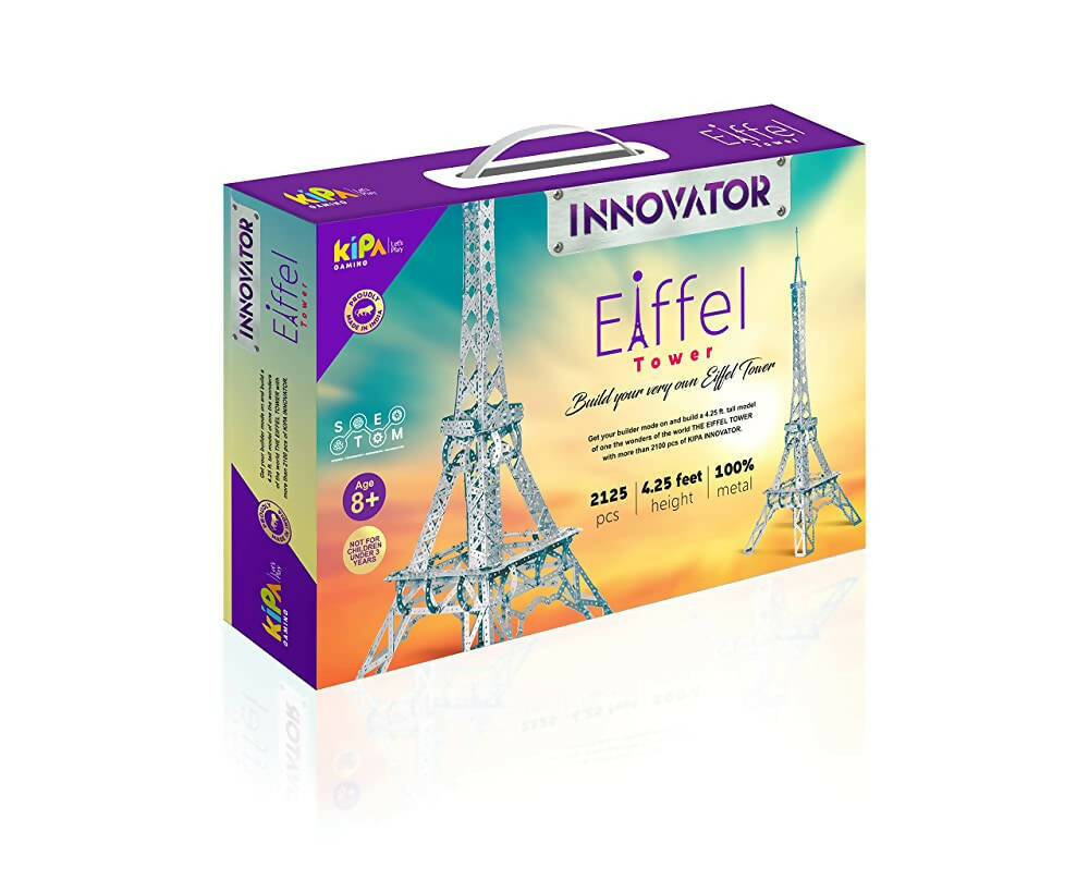 Kipa Innovator - Eiffel Tower 2125 Pieces - 1 DIY, Educational, Learning, Stem, Building and Construction Toys +5 Years