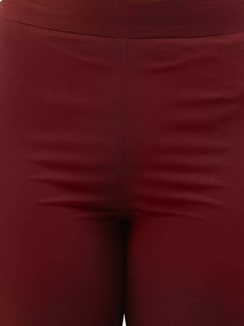 FIORRA Women's Maroon Poly Crepe Flared Kurta Pant With Dupatta