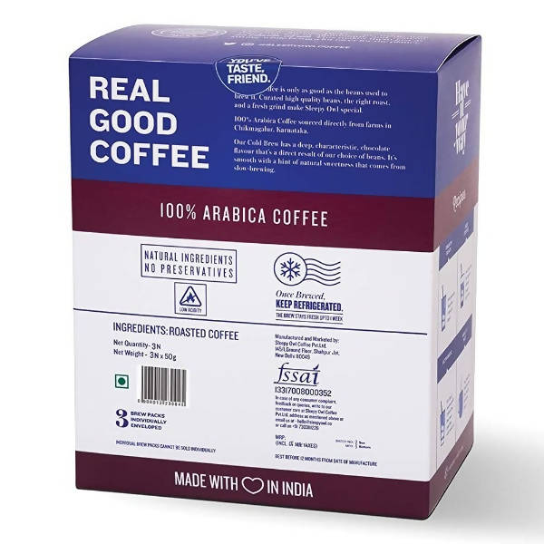 Sleepy Owl Dark Roast Cold Brew Coffee