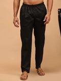 Fabmade Men's Black Cotton Pyjama
