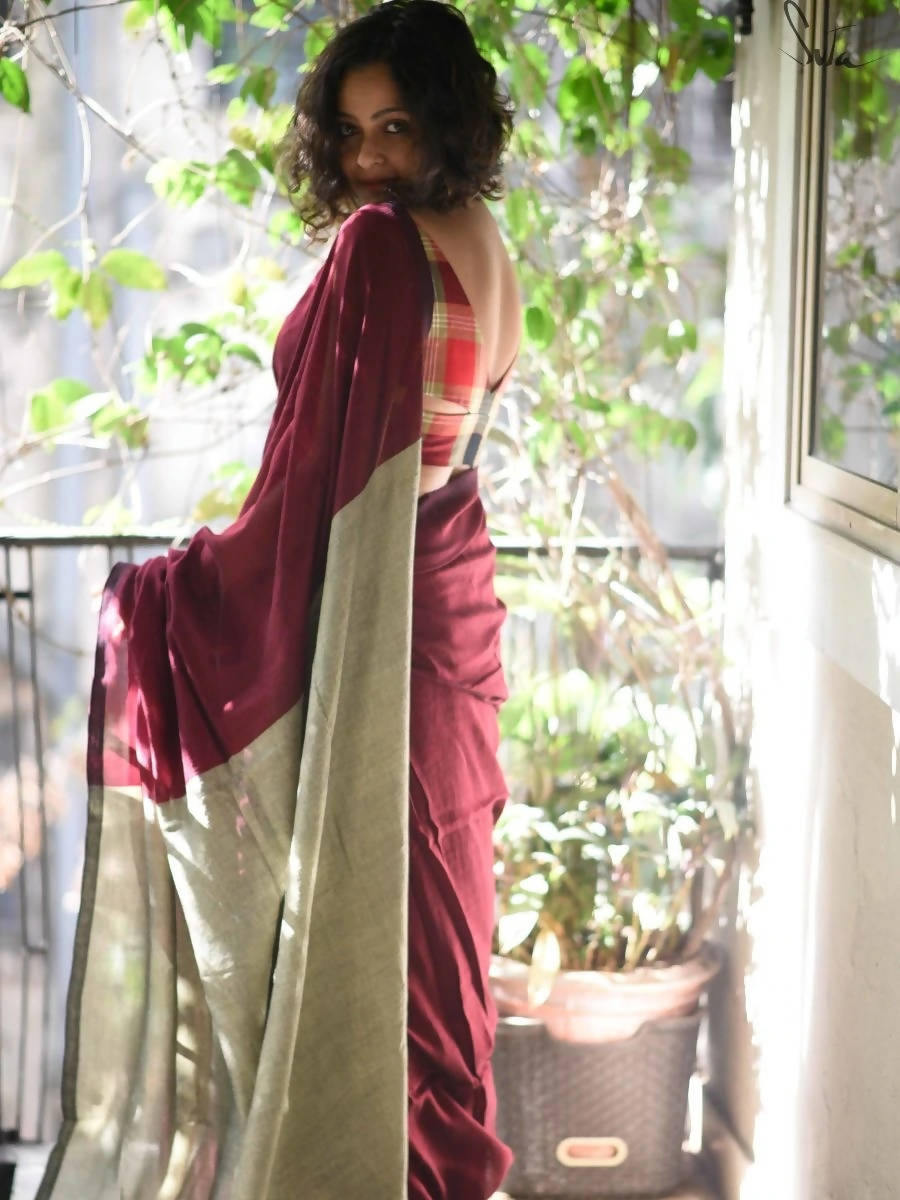 Suta Beet And Turnip Saree