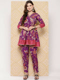 Ahalyaa Women's Traditional Wear Co-ods - Purple