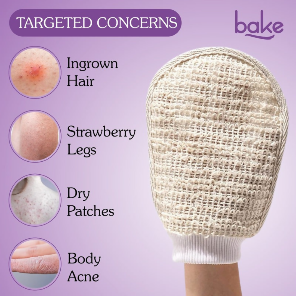 Bake Exfoliating Bath Glove with Ramie plant Fibre