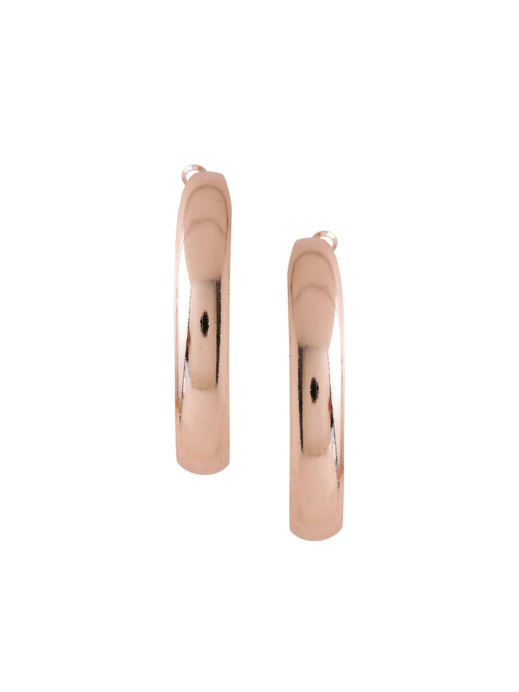 NVR Women Gold-Polished Hoop Earrings