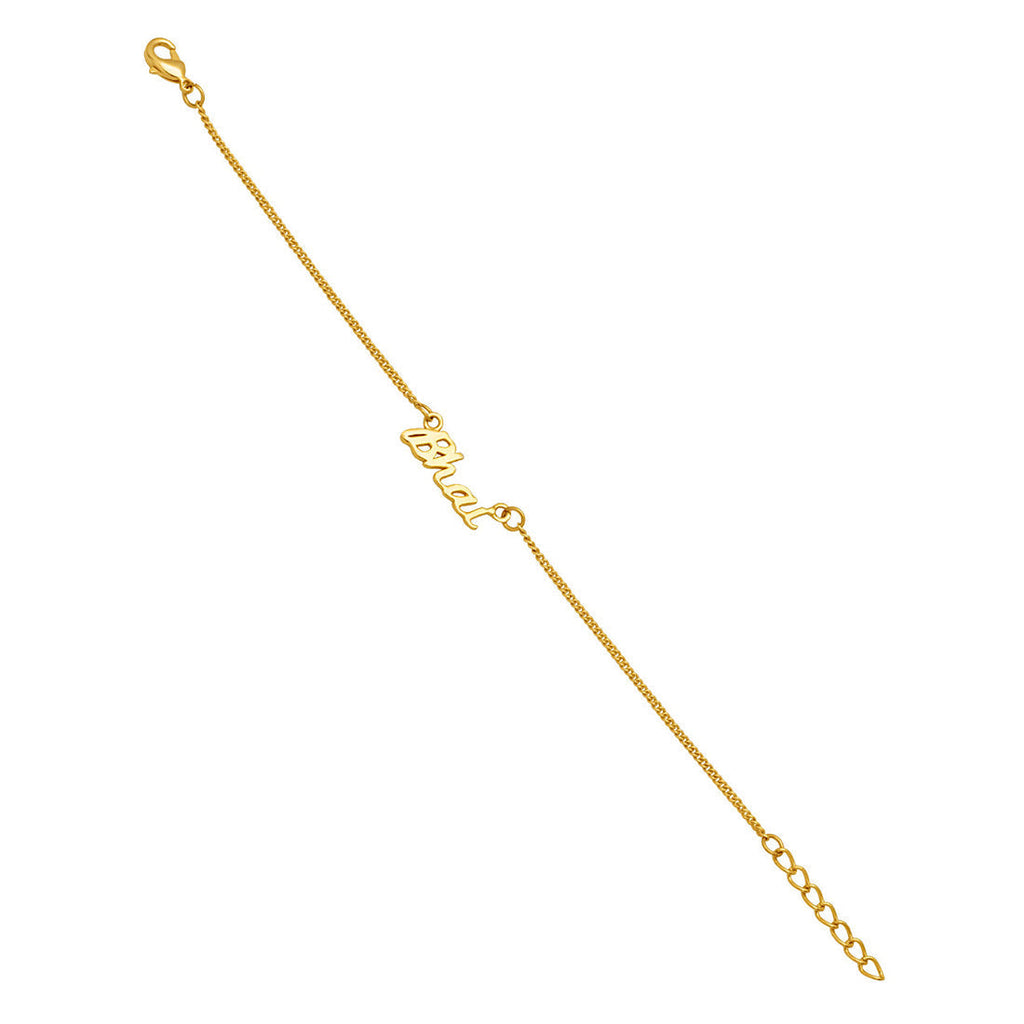 trueBrowns X Voylla Gold-Toned 'Bhai' Bracelet Rakhi With Roli Chaawal Pack