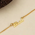 trueBrowns X Voylla Gold-Toned 'Bhai' Bracelet Rakhi With Roli Chaawal Pack