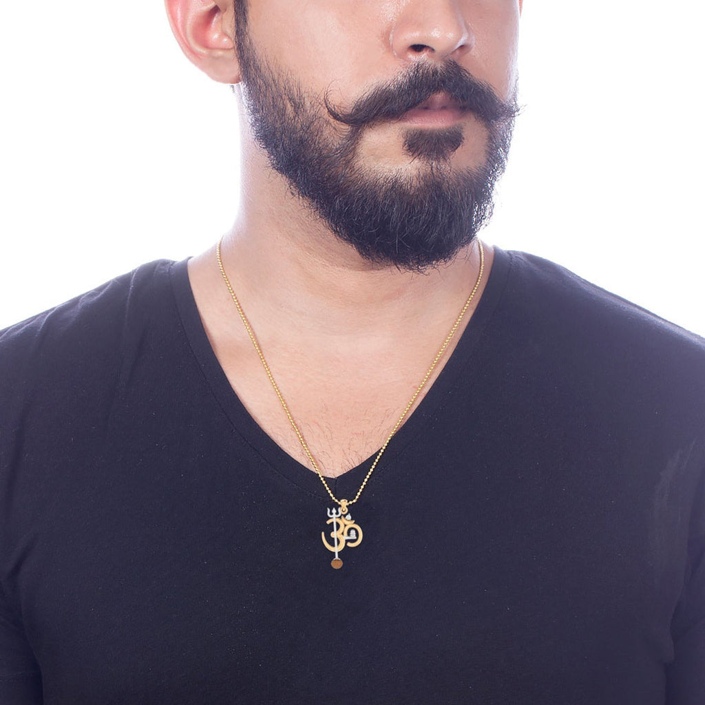 trueBrowns X Voylla OM' Design with Rudraksh Rakhi-Pendant