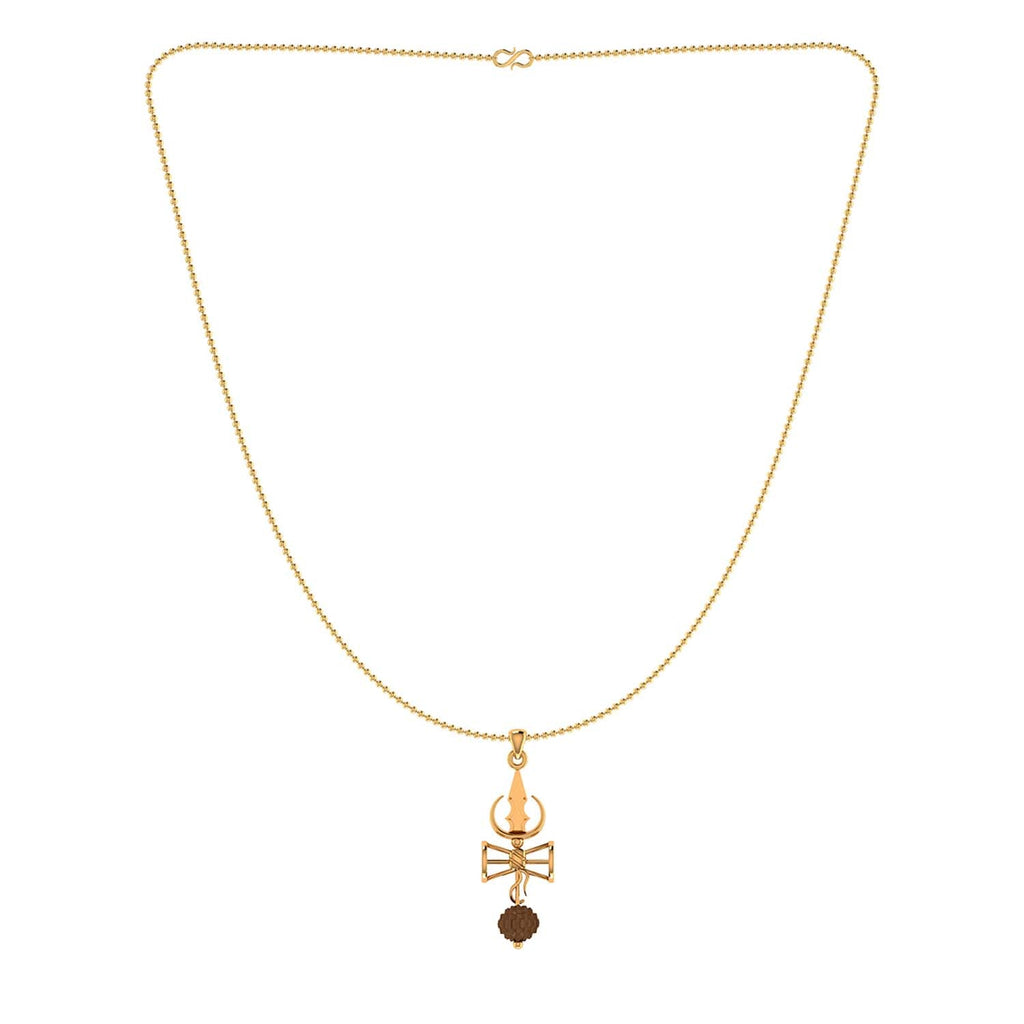 trueBrowns X Voylla Shiva Damru Rudraksha Rakhi-Pendant
