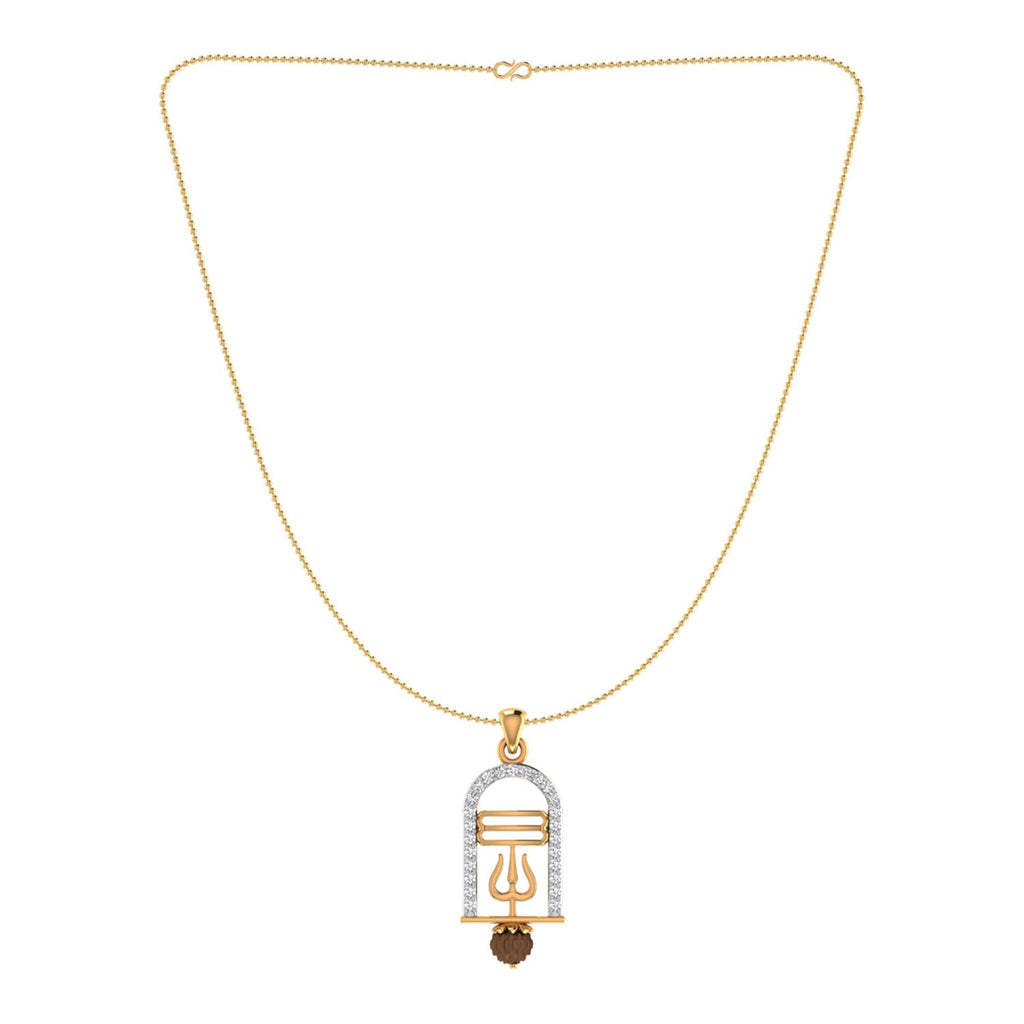 trueBrowns X Voylla CZ Studded Trushul Rakhi-Pendant