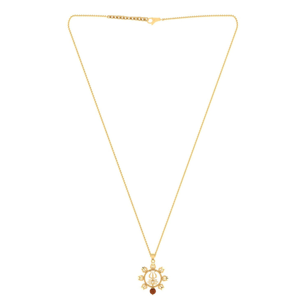 trueBrowns X Voylla Rudraksha Studded Trishul Rakhi-Pendant